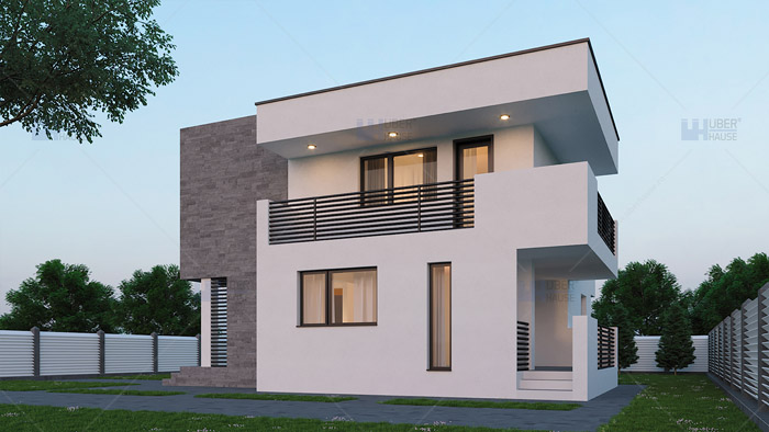 Proiect casa parter + etaj (119 mp) – Cubiqa