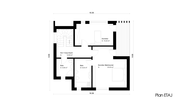Casa parter + etaj (124 mp) – Donna