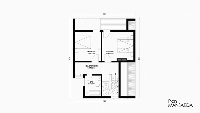 Casa parter + mansarda (100 mp) - Anais