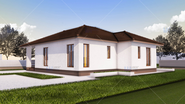 Proiect casa parter (112 mp) – Rovenna